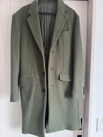아바하우스 ABAHOUSE 올리브 그린 체스터 코트 44 사이즈