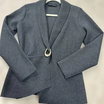 ZARA 다크 그레이 니트 자켓 S