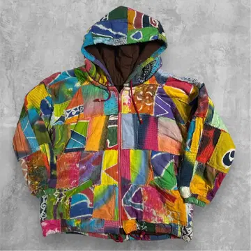 EL RODEO 엘로데오 리버서블 블루종 패치워크 화려한 올 패턴