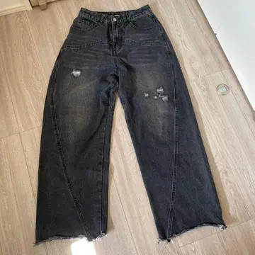 지저인 데미지 데님 블랙