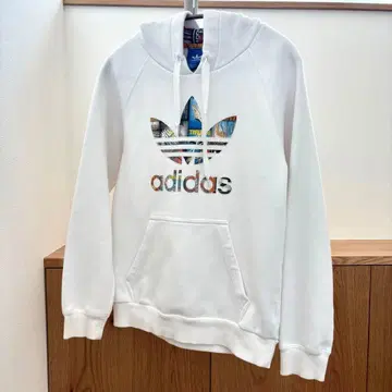 adidas, 아디다스, 후드 부착 맨투맨, 후드티, 화이트, S