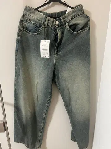 미사용 ZARA 엑스트라 배기 데님