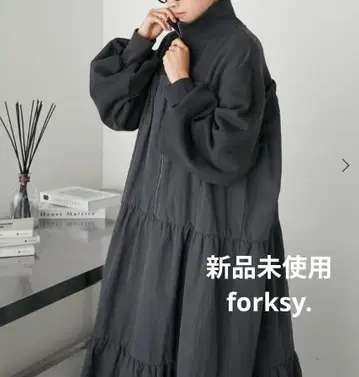 forksy.  하프 지퍼 도킹 티어드 원피스