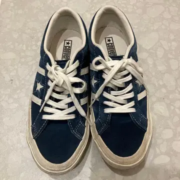 CONVERSE 잭스타 스웨이드 네이비 스니커즈 5.5