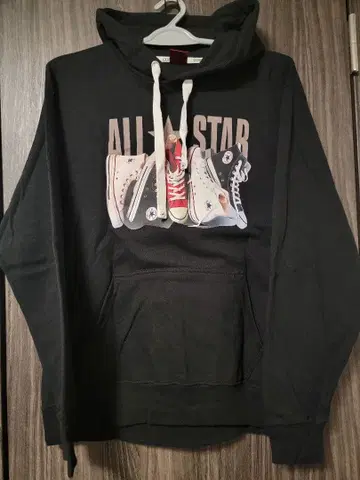 CONVERSE ALL STAR 후드티 블랙 L 사이즈