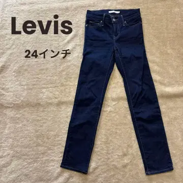 Levis 24인치 리바이스 미드 라이즈 스트레치 데님 팬츠