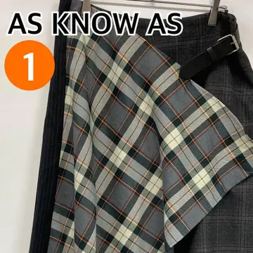 AS KNOW AS 스커트 롱 스커트 플레어 1 [ CB512 ]