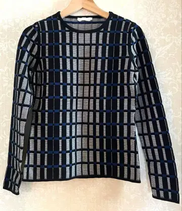 휴고보스 여성용 체크 티셔츠 니트 S 사이즈