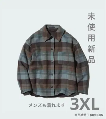 [ 미사용 새상품 ] UNIQLO 오버 사이즈 숏 자켓 레어 3XL