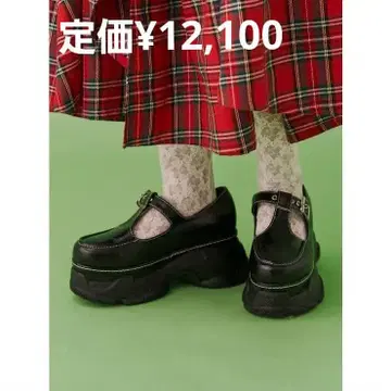 통굽 멜리 제인 스니커즈 밑창 레이스업 슈즈 발레코어