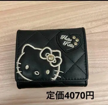헬로키티 3단 폴더형 지갑 블랙