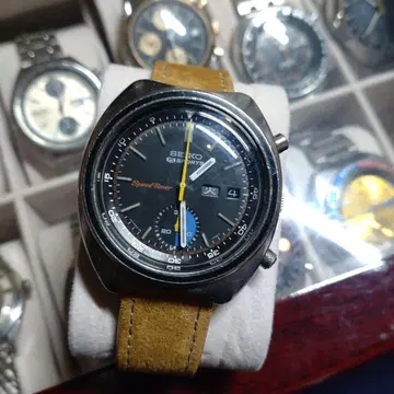 세이코 스피도 타이머 파랑 눈 싱글 크로노그래프 OH 마친 새상품급