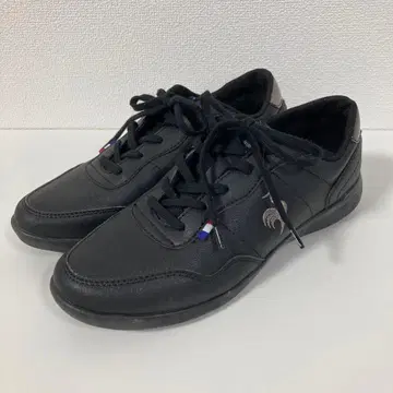 르꼬끄 le coq sportif 블랙 레이스업 스니커즈 블랙