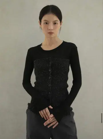 OHOTORO 오오토로 mixed tube knit 뷔스티에