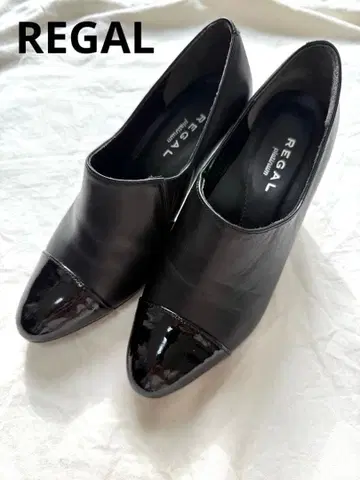 REGAL 리걸 부티 23cm 가죽 에나멜 블랙