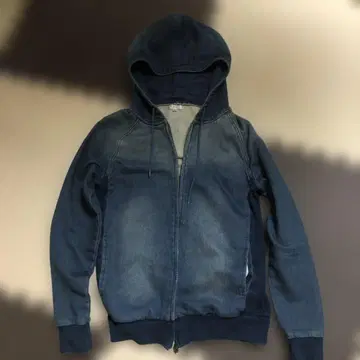 imp 후드 부착 데님 자켓 L 다크 네이비