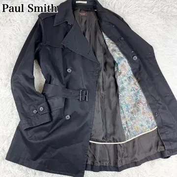 Paul Smith COLLECTION 꽃무늬 라이너 트렌치코트 블랙
