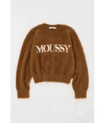 MOUSSY 샤기 마우지 로고 니트