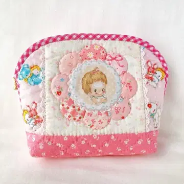헬로 베이비*패치워크 파우치 대*드레스덴 핑크