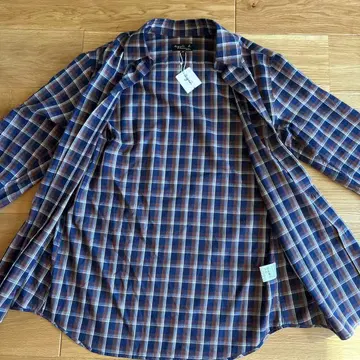 agnis b. 체크 무늬 코튼 셔츠 38