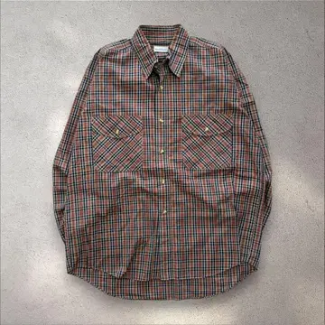 빈티지 체크 셔츠 코튼 셔츠 chekku