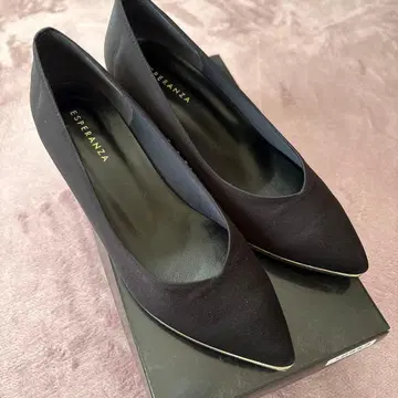 에스페란자 웨지솔 펌프스 블랙 22.5