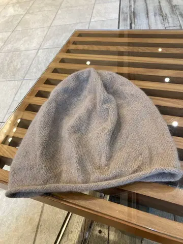 CASHMILL 캐시미어 니트 모자 베이지