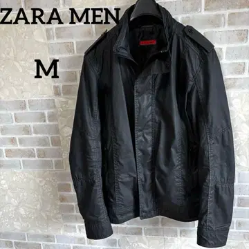 ZARA MAN 밀리터리 재킷 블랙 M 옷깃 포켓 바스락