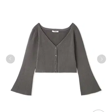 snidel 플레어 슬리브 숏 가디건