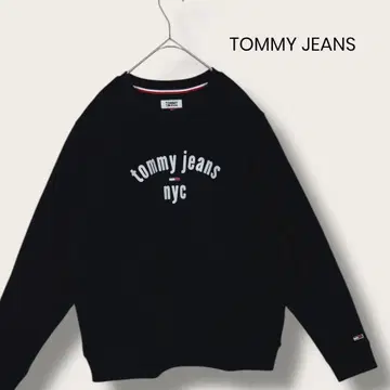 [ L ] TOMMY JEANS 트레이닝복 맨투맨 속기모 따뜻한 심플