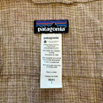 patagonia 반팔 셔츠 남성용 L 브라운 계열