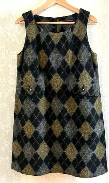 오토 ottottottottottotto 아가일 무늬 원피스 M