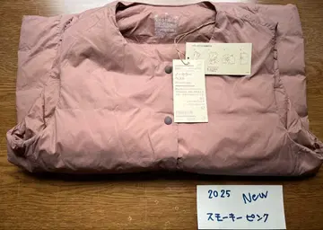 무인양품 2025 핑크 이너 다운 베스트 노카라 다운 베스트 M 새상품