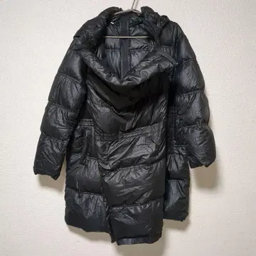 아기띠 대응 다운 코트 블랙 M~L