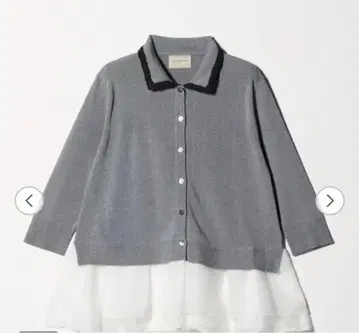 UNITED ARROWS 레이디 폴로콤비 니트 워셔블