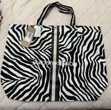 N.jam 제브라 패턴 토트백