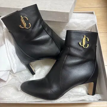 새상품급 Jimmy Choo MINORI 65 카프 레더 앵클부츠