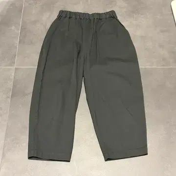 오로네 이지 팬츠 벌룬 테이퍼드 팬츠 와이드 팬츠 그레이