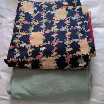 꽃무늬 네이비 기모노 이로무지 묶음 판매