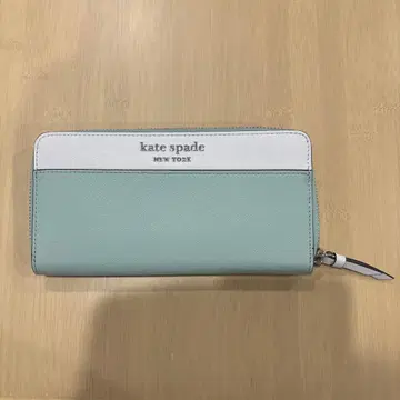 케이트 스페이드 kate spade 장지갑 화이트 x 민트 그린