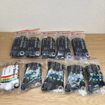 숏 삭스 10족 세트 25-27cm