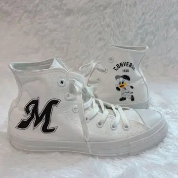 레어 롯데 마린즈 x 컨버스 콜라보 올스타 화이트 24.5cm