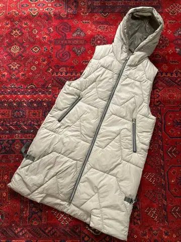 미사용 롱 다운 베스트 차콜 LL