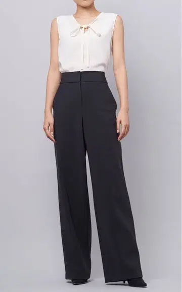 띠어리 Theory 와이드 팬츠 블랙 스트레치 스트레이트