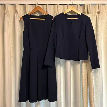 아나이 자켓 포함 원피스 수트 다크 네이비 수험