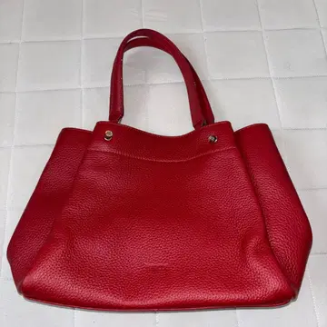 BARCOS 빨간색 가죽 핸드백