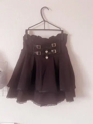 리즈리사 2단 리본 벨트 치마바지