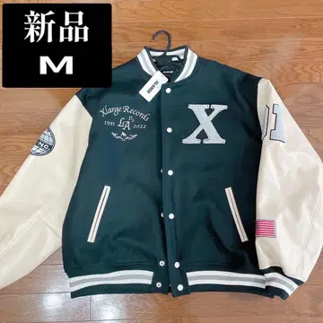 택 포함 새상품 X-LARGE OG LOGO VARSITY JACKET