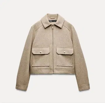 택 포함 새상품 ZARA 소프트 집업 자켓 아우터