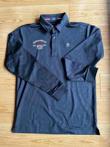 MUNSINGWEAR 먼싱웨어 긴팔 피케 셔츠 골프웨어 다크 네이비 M